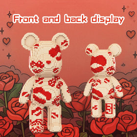 DAHONPA Animal Kiss Bear assembly process captured for easy step-by-step guidance