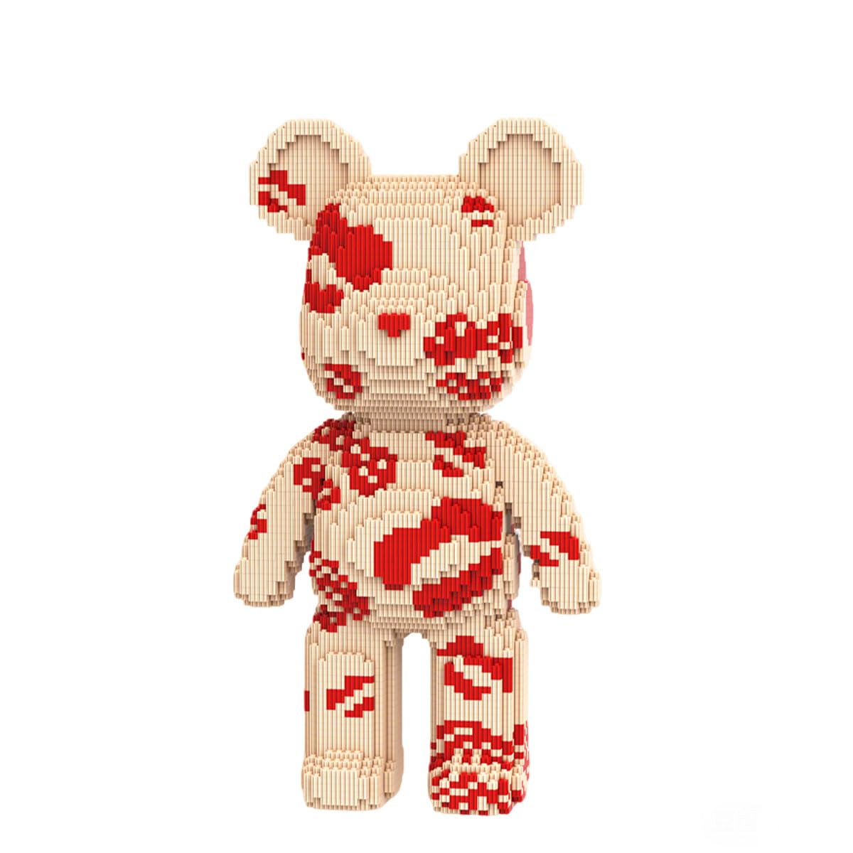 DAHONPA Animal Kiss Bear front view shows a playful block design for display