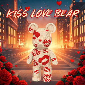DAHONPA Animal Kiss Bear parts spread shows plentiful pieces for creative construction