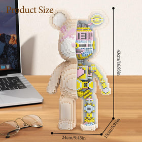 DAHONPA mechanical bear blocks: drawer reveals gears for curious play