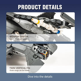 DAHONPA F-16 Fighting Falcon in-action captures dynamic display and interactive building