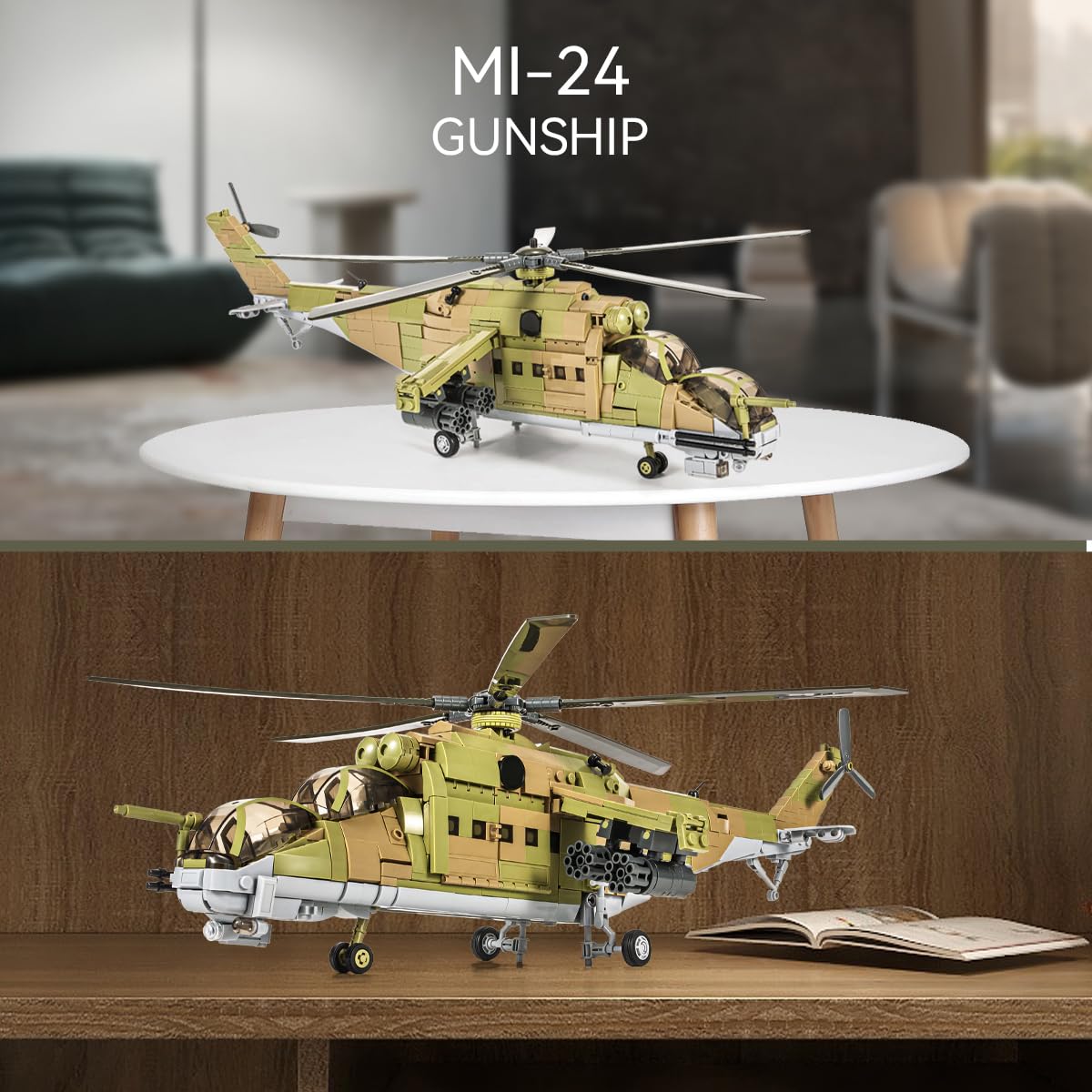 DAHONPA MI-24S army figures included for imaginative scenes.