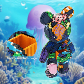 DAHONPA Ocean Bear set offers durable plastic pieces for long-lasting display and building.