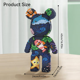DAHONPA Ocean Bear with storage drawer keeps completed models organized after playtime.