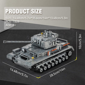 DAHONPA Panzer-Ⅳ Tank angled view shows craftsmanship and detailed realism.