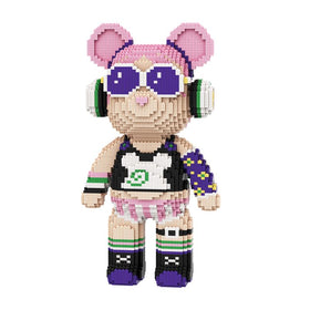 DAHONPA Rock Girl Bear assembly scene for engaging building progress and focus