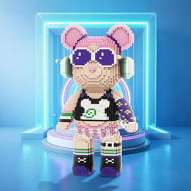 DAHONPA Rock Girl Bear creative-building experience highlighting hands-on play
