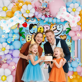 Daidle balloon arch strip system highlights professional-looking garland in under an hour.