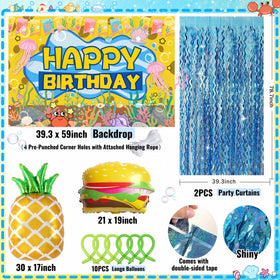Daidle pineapple foil balloons add sunny tropical accents