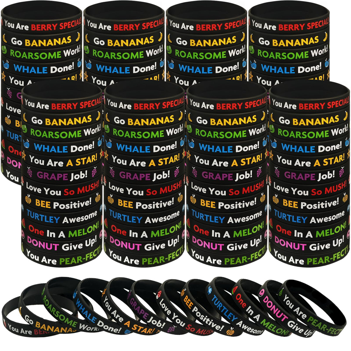 DaikeAion bracelet with You Are PEAR-FECT pun inspires students.