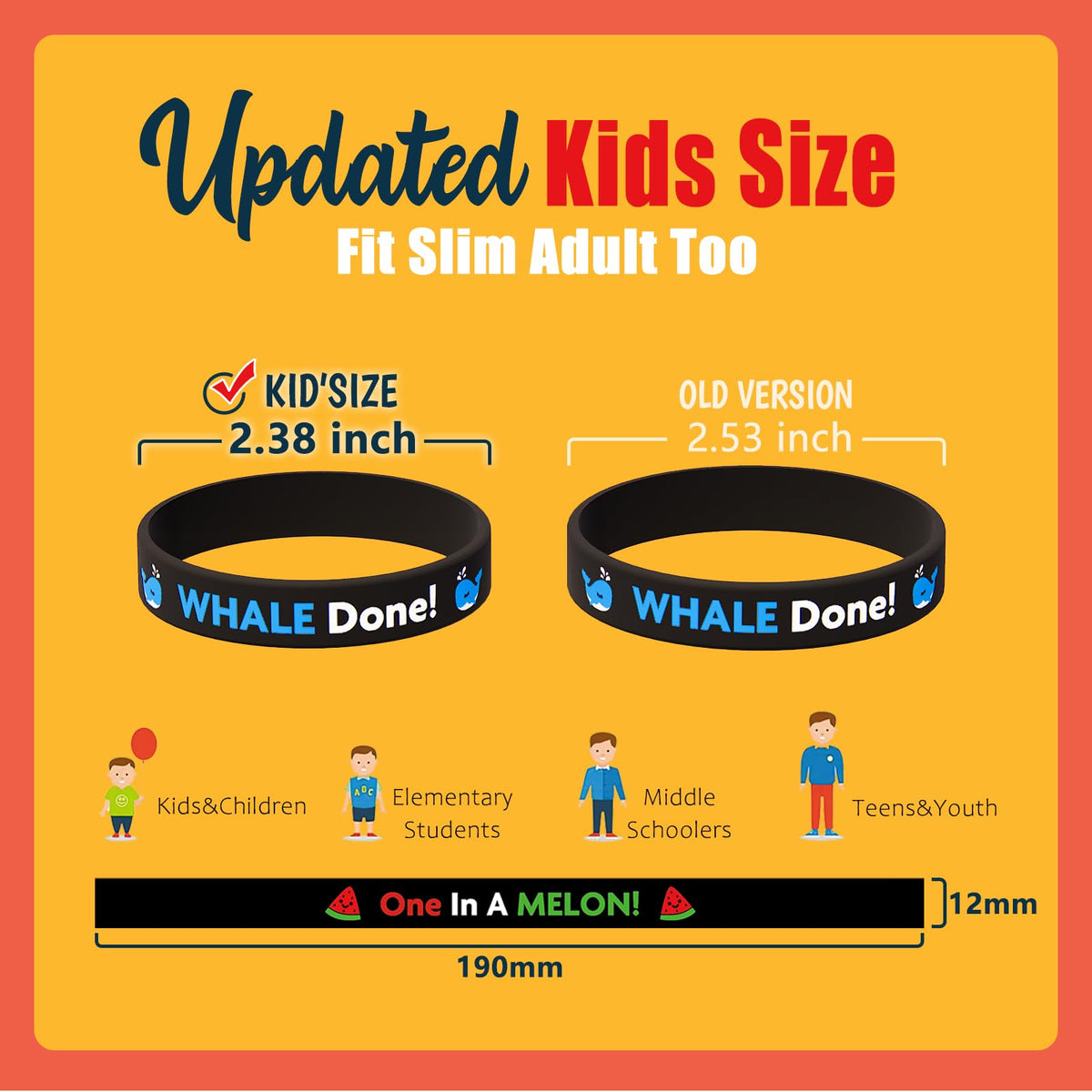 DaikeAion bracelet displays WHALE Done design to encourage effort.