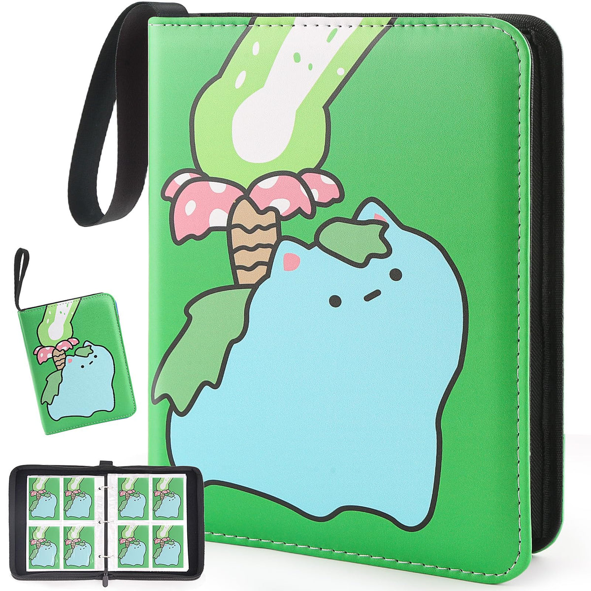 Daisiki premium card binder with 400 pockets for organizing and protecting cards.