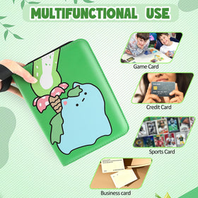 Daisiki binder compatible with universal standard size trading cards.