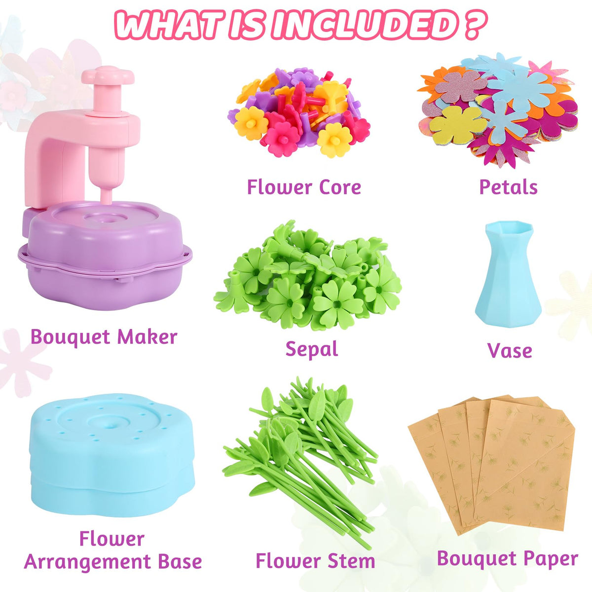 DAISRED petals variety set enables colorful flower combos for creative play