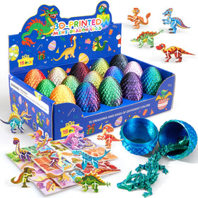 Dak Haan dragon egg display set with colorful eggs for desk decor