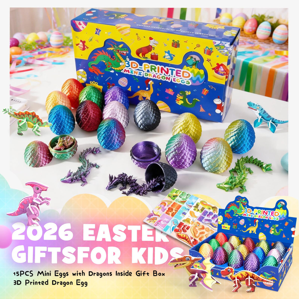 Dak Haan dragon eggs used as party favors and event decor