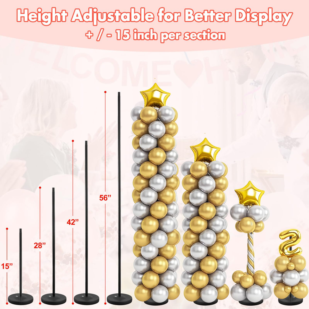 DAKEPOLE easy assembly makes setup quick and simple.