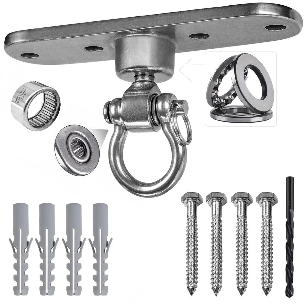 Dakzhou heavy-duty swing hanger close-up bearing housing for smooth rotation.