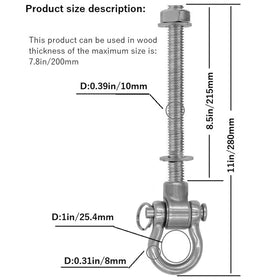 Dakzhou ready-to-use swing hanger with no assembly required