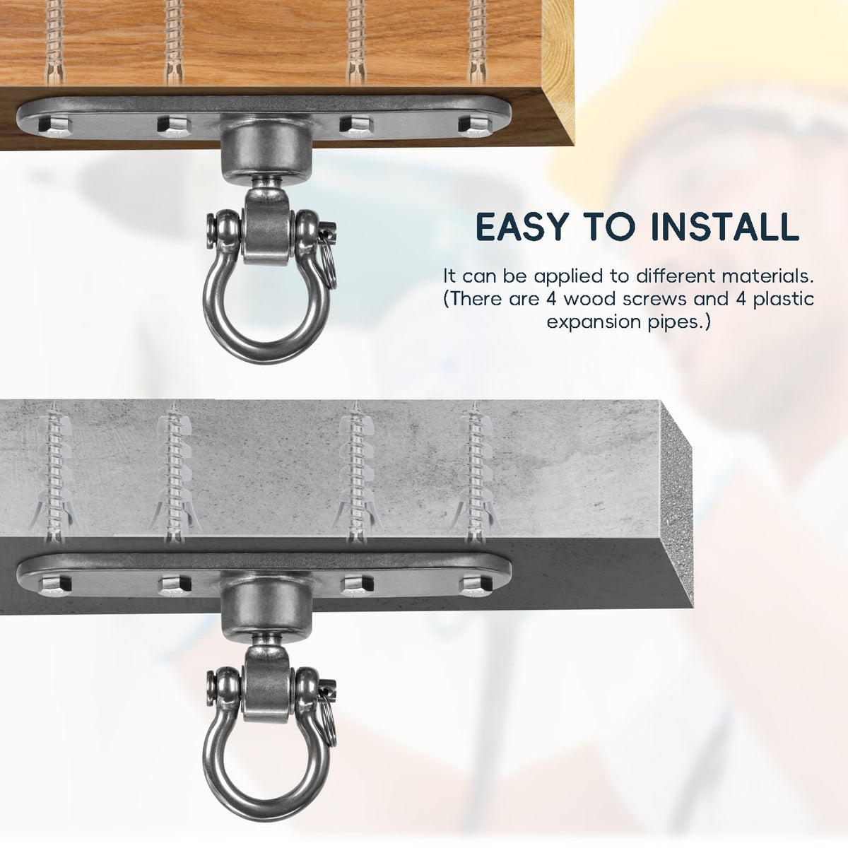 Dakzhou 180-degree external swing component enables versatile suspension.