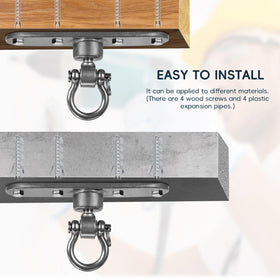 Dakzhou 180-degree external swing component enables versatile suspension.