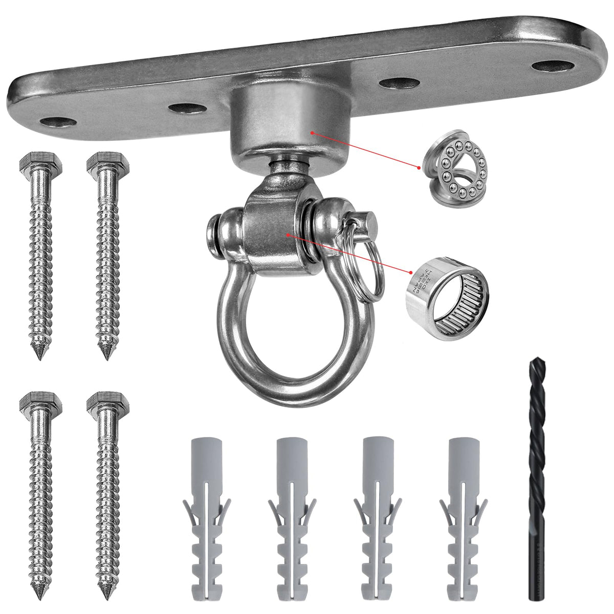 Dakzhou swing hanger base mount secures ceilings for reliable indoor or outdoor suspensions.
