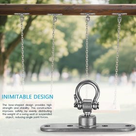 Dakzhou swing hanger concealed bearing demonstrates smooth rotation with reduced squeak.