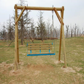 Dakzhou swing hanger mounted on a wood beam for secure suspensions