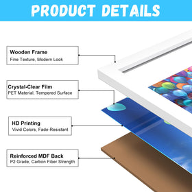 DALDED wall mount with clear acrylic back panel secures the model.
