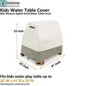Dalema beige cover with buckle straps demonstrates secure fit for windy days.
