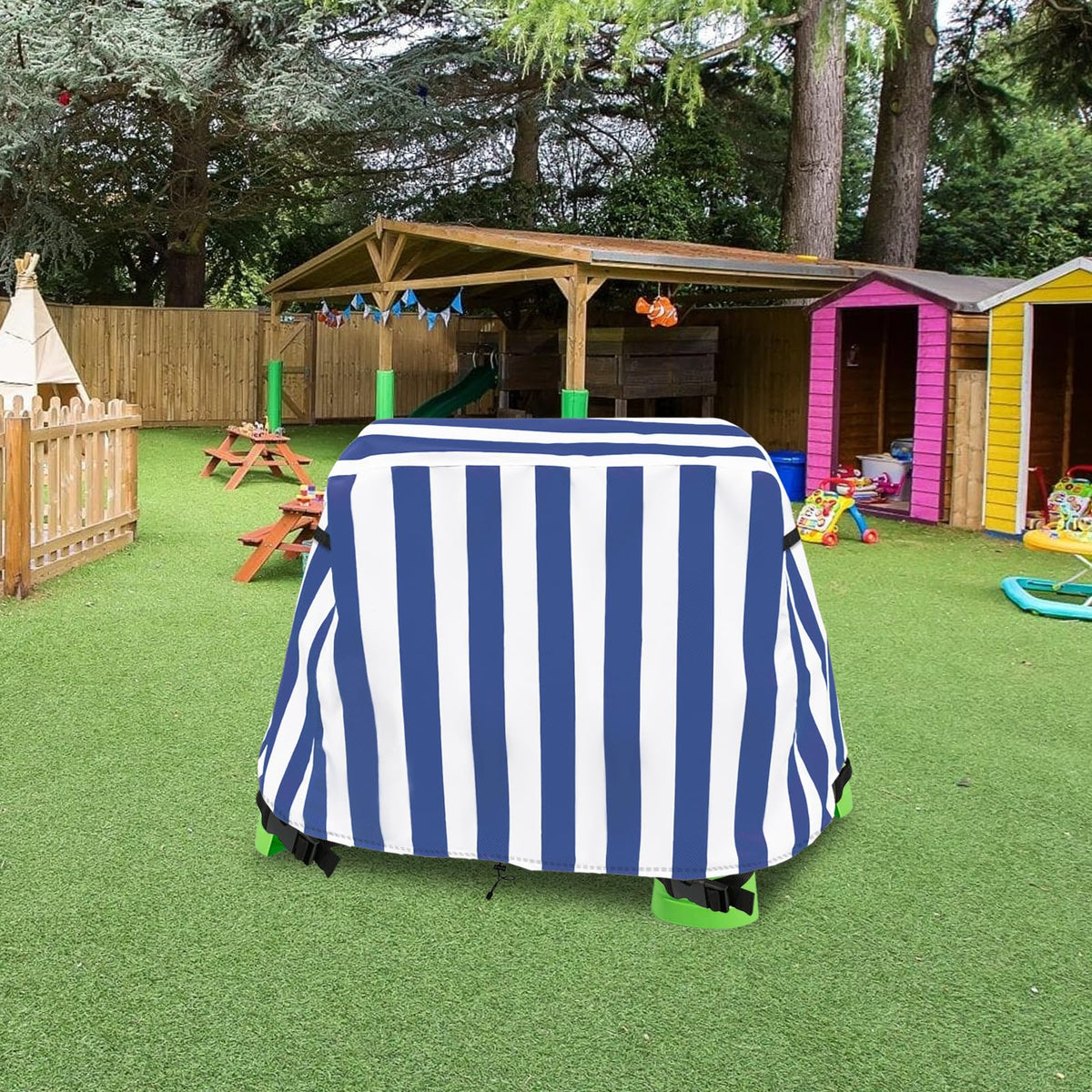 Dalema cover provides dust, rain, and UV protection for tables.