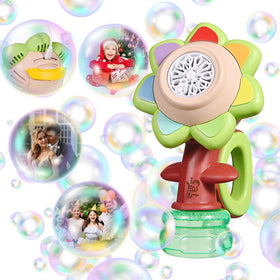 Dali Energy Cat Sunflower Bubble Machine front view, ideal for outdoor fun