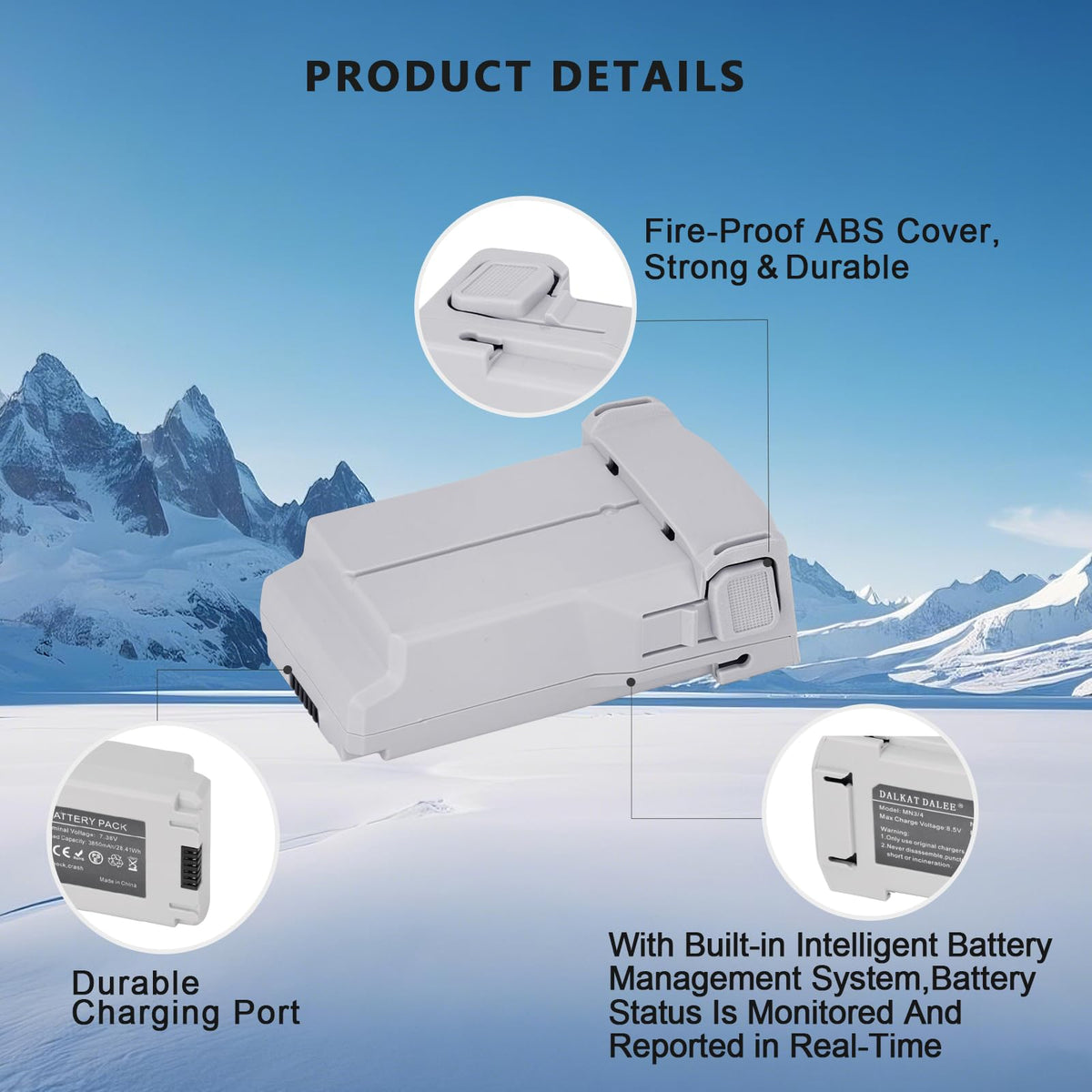Dalkat Dalee battery design emphasizes heat dissipation for safer use