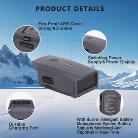 Dalkat Dalee Mavic Pro Battery compatibility image confirms cross-model support with Mavic Pro series.