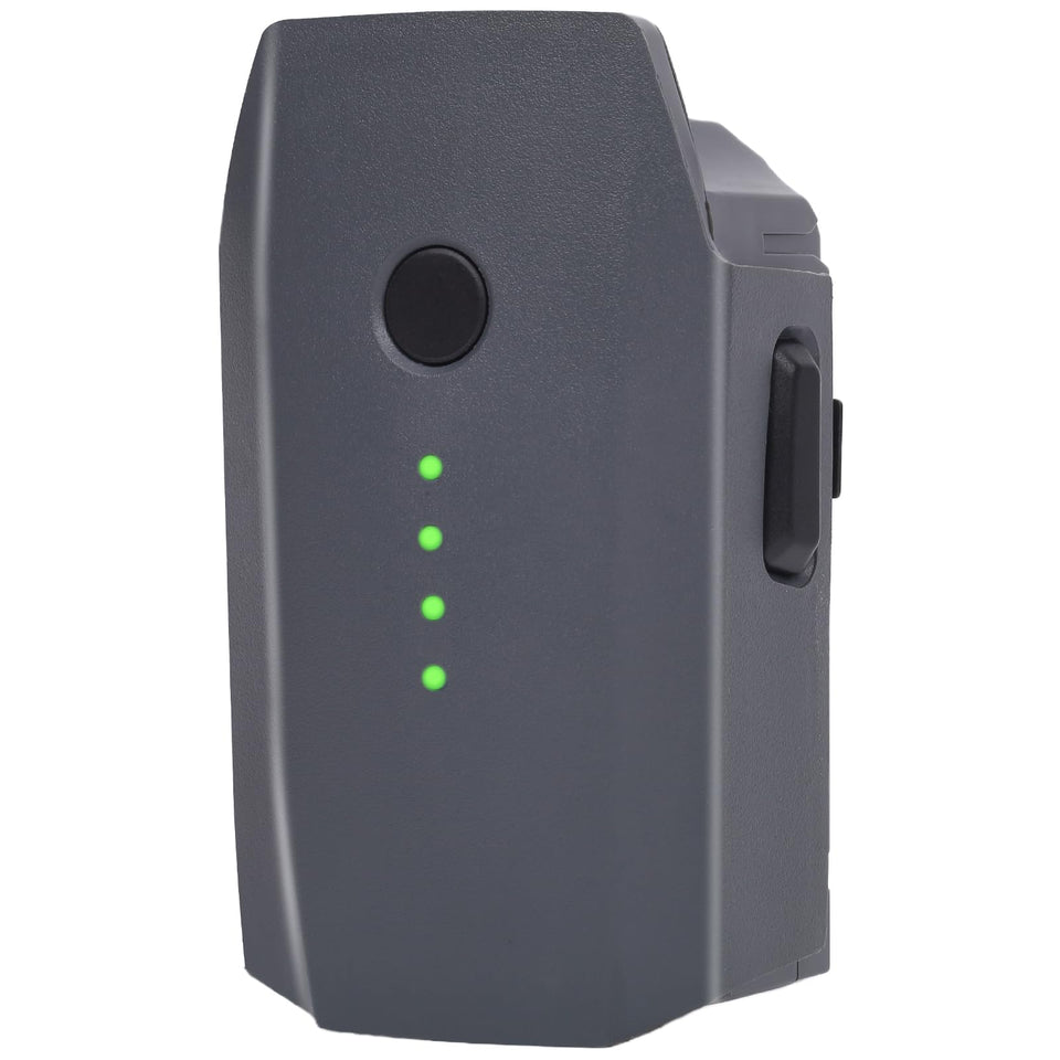 Dalkat Dalee Mavic Pro Battery front view highlights compact, efficient power for longer flight times.