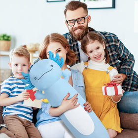 Dalmao 36-inch blue axolotl plush gift for kids birthdays