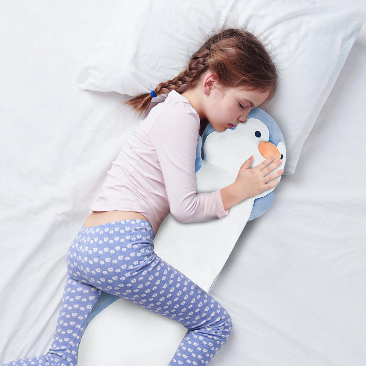 Dalmao penguin pillow close-up shows soft fabric and durable stitching for daily use