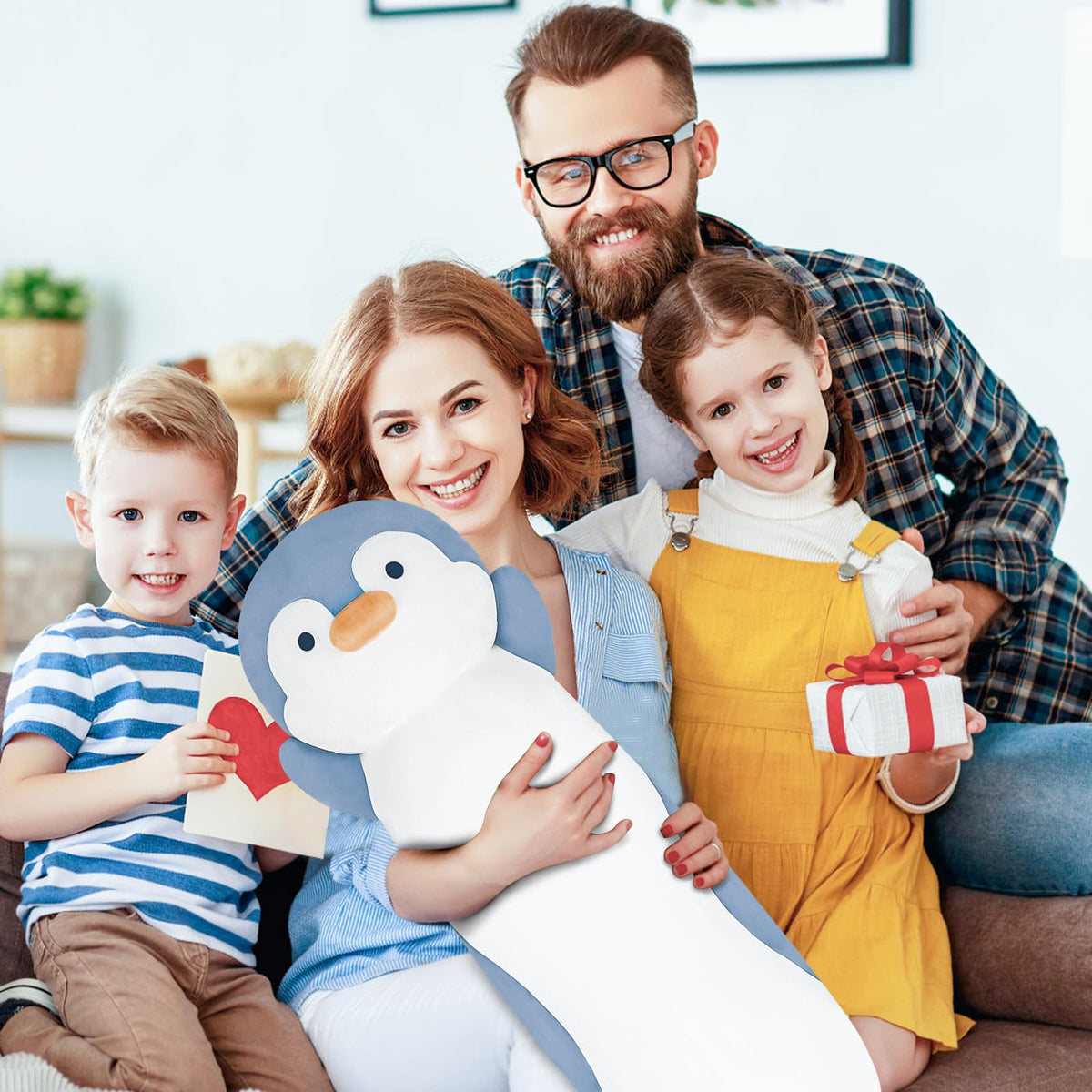 Dalmao penguin pillow detailed stitching and plush fill for lasting shape