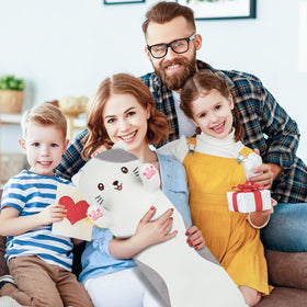 Dalmao cat pillow as decor for adults, adds whimsy and comfort to living spaces.