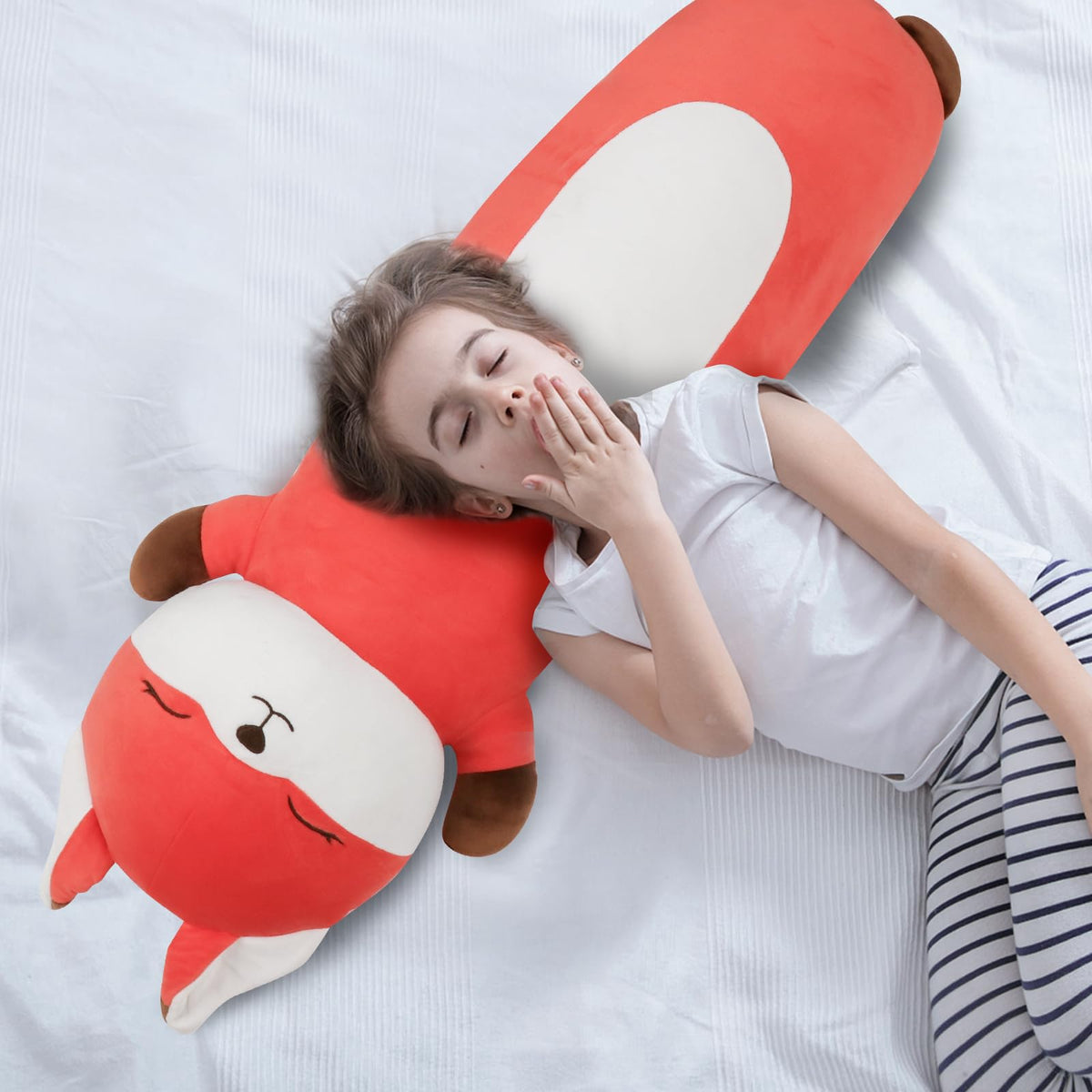 Dalmao cuddly orange fox gift suitable for kids and families.