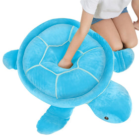 Dalmao giant blue turtle body pillow ideal for lounging