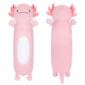 Dalmao 36-inch giant pink axolotl plush for cuddling and play.