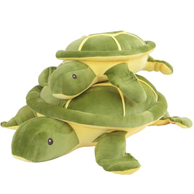 Dalmao sea turtle plush with vivid shell adds playful decor.