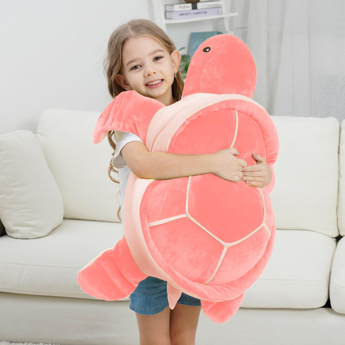 Dalmao ultra-soft plush turtle texture close-up highlighting luxurious feel