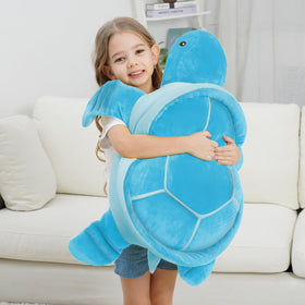 Dalmao sea turtle plush companion for travel and relaxation