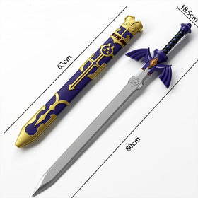 damdos Hylianon cosplay prop sword with scabbard for display and gifting.