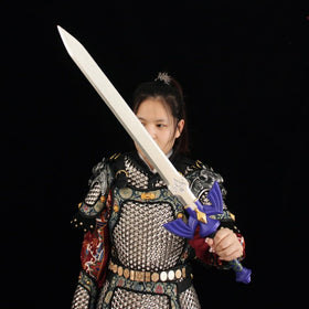 damdos cosplay prop sword with scabbard offers reliable wall mounting display.