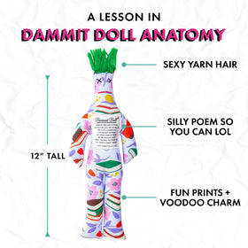 Dammit Doll librarian gift concept, a humorous but thoughtful nod to book club friends.