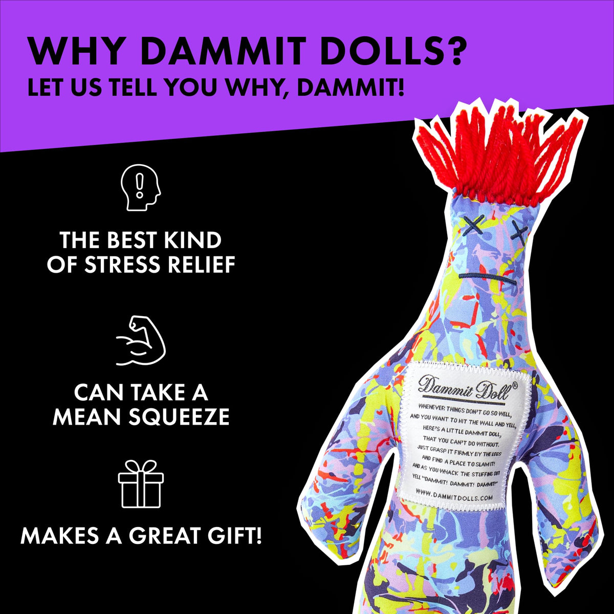 Dammit Doll Limited Edition makes a playful gift for art teachers and students.