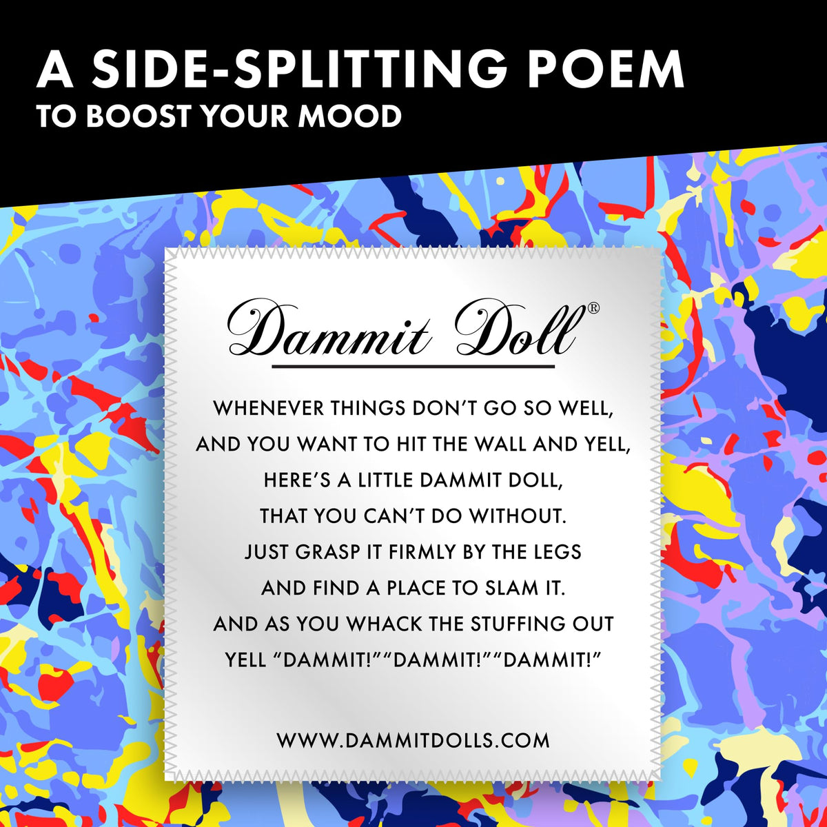 Dammit Doll Limited Edition ready to work it out for artists under pressure.